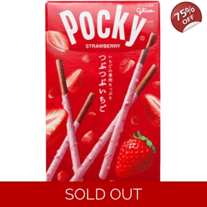 Glico Chunky Strawberry Cream Pocky Chocolate Biscuit Sticks - 2 Packs